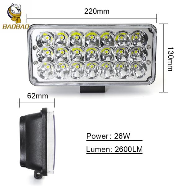 21 LED 63W Metal Casing Universal Headlight Bright LED Work Light