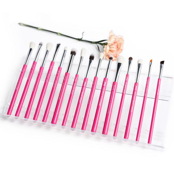 Rose Carmin Eye Makeup Brush Set Wood Handle Pencil Makeup Brush