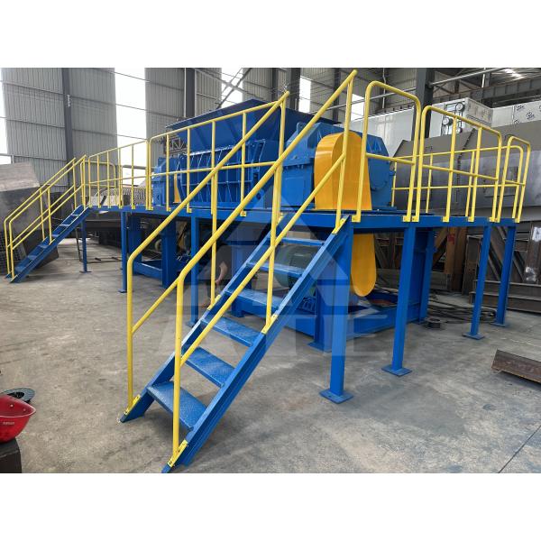 Waste Plastic Barrel Shredder 55kw Big Plastic Lumps Shredder Machine