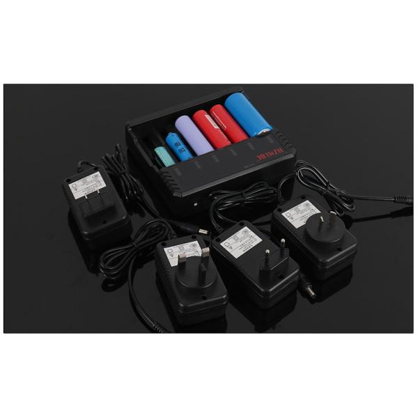 Durable New H6 Li Ion 18650 Charger , 6 Slot Battery Charger With AU EU Plug