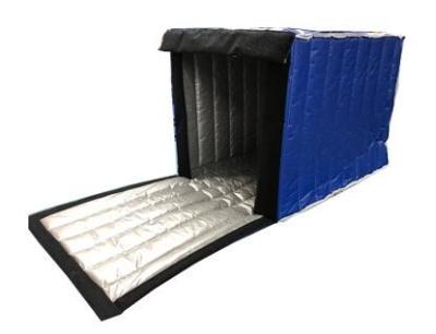 Roll Cage Insulated Pallet Covers Dark Blue Insulated PE Cover Blue Color
