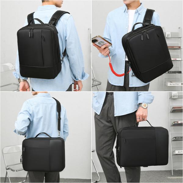Large capacity travel mochilas crossbody notebook backpack unisex waterproof 15.6'' convertable laptop bag