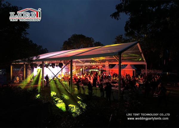 Clear Span Outdoor Party Tents For Wedding Show With Clear PVC Fabric UV - Protection