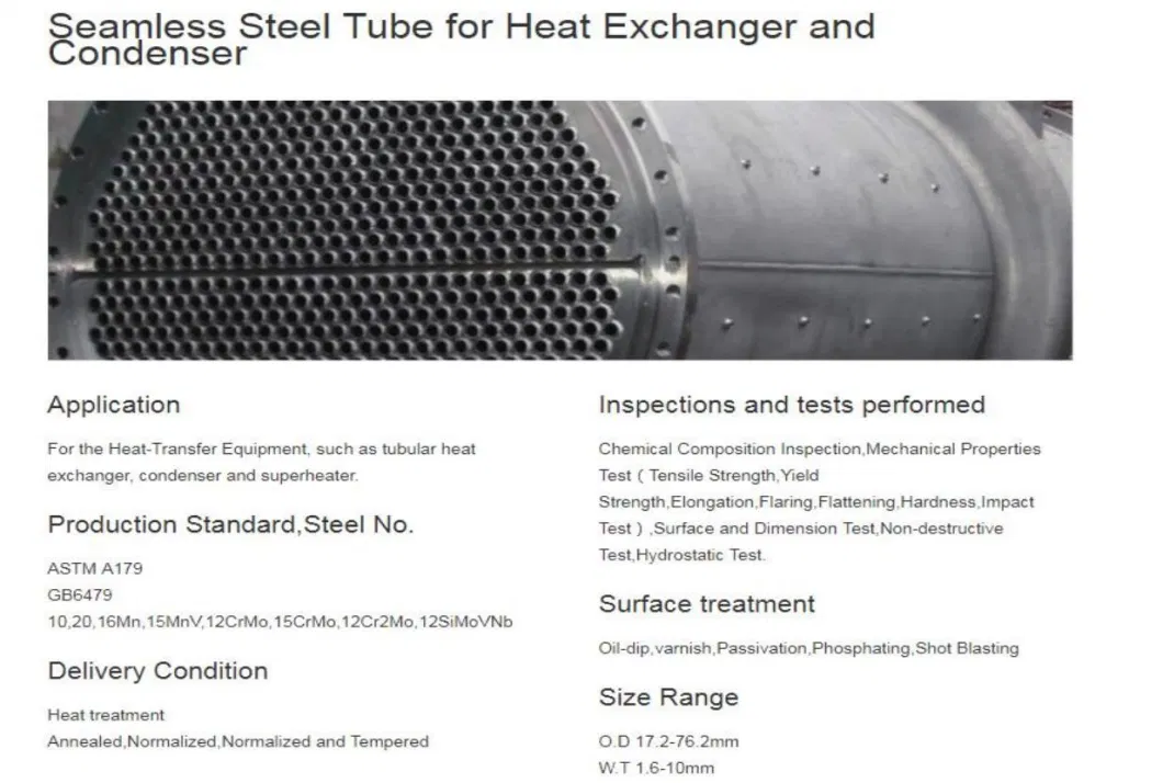 7.92mm-50.8mm Thickness Steel Power Plant Piping For Heat Exchanger Boiler Pipe