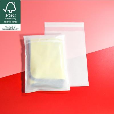 Paper Glassine Bags Biodegradable Garment Bags For T-Shirt And Clothes Packaging
