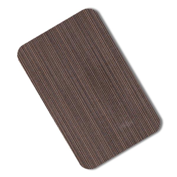 3mm Gold Plated Mirror Finish Stainless Steel Plate 201 304 Fingerprint Finish Wood Grain