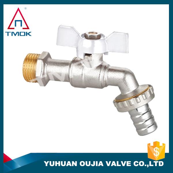 Brass Basin Tap Waterfall Bathroom Brass Ball Valve Taper Wall Mount Brass Garden Bibcock