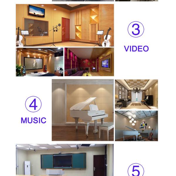 Wooden Acoustic Panels Fireproof Ceramic Aluminum Perforated Solid Wood Multi-Layer Conference Room