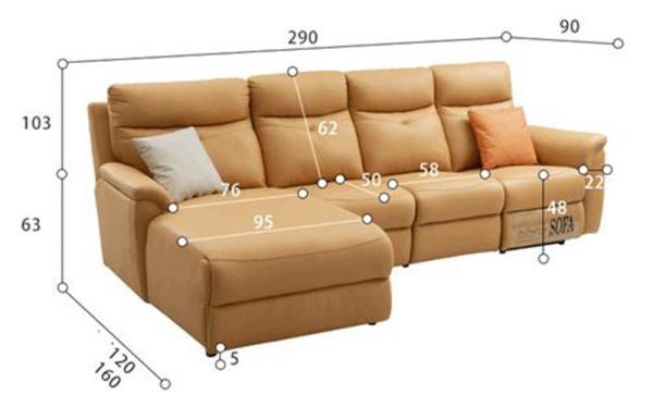 BN Space Capsule Chaise Longue Combination Functional Sofa Living Room Minimalist Corner L-Shaped Electric Recliner