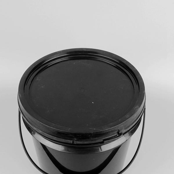 4.8L PPの黒い円形のプラスチック バケツ1ガロンのプラスチック ペンキのバケツ