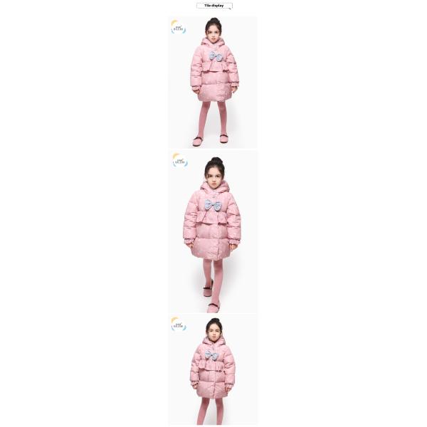 Kids Clothes Safety High Quality Outdoor Girls Long Coat Hot Fashion Winter Thick Duck Down Jacket
