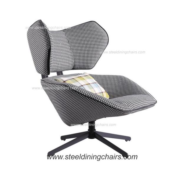Furniture Modern Nordic Contracted Iron Gray Swivel Armchair