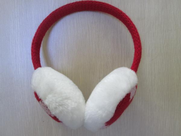 Jacquard Ear Muffs--Acrylic Ear Muffs--Winter products--Ladies earmuffs--Plush Fur earmuff