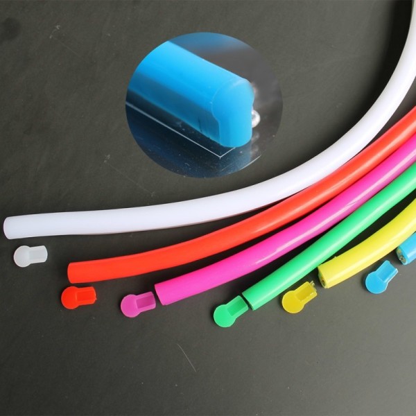 Dream Color RGB Flex Tube LED Neon Rope Light Double Side Lighting 120pcs SMD2835 LEDs per Meter Waterproof Eco PVC Material