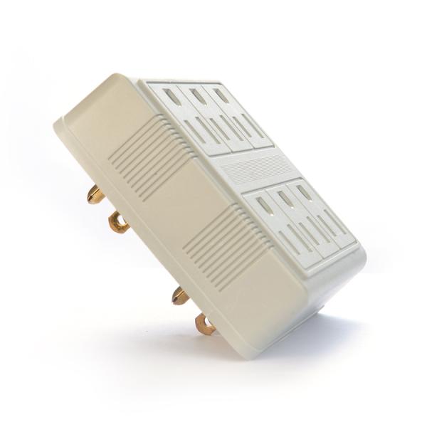 Portable American Standard ETL Socket Adaptor for Mobile Charging 1 Outlets and Self Grounding