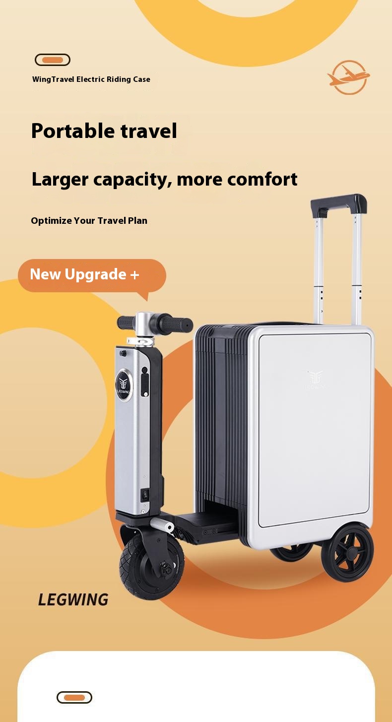 WINLEG Bluetooth G-Manned Remote Control Convenient Sports Style Luggage with Remote Control Riding Feature