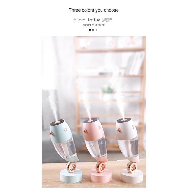Ultrasonic Cool Mist LED Lamp Air Ultrasonic Humidifier Quiet Operation With USB Charging