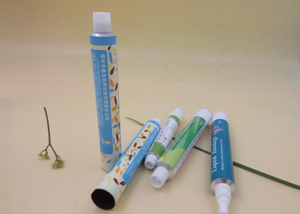 20g Printed Empty Aluminum Tubes , Custom Artwork Metal Squeeze Tubes