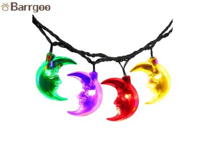 Moon Fairy Solar Christmas Tree String Lights , Color Changing LED Christmas Lights 6M 30 LEDs