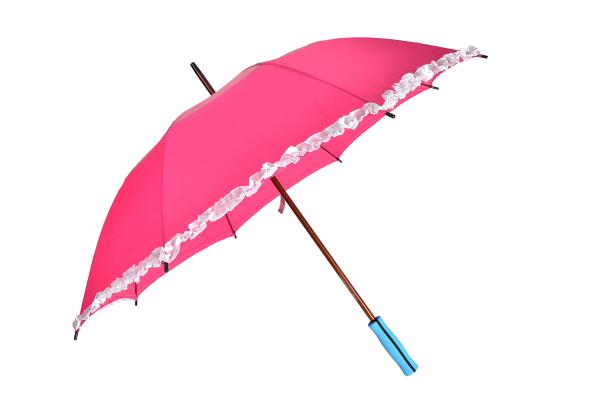 Full Over Printing 23 Inches Wooden Handle Umbrella