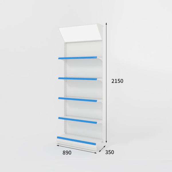 Gondola Pharmacy Medicine Rack , Wooden Rack For Medical Shop ODM