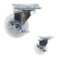 Le plastique de faible puissance de 2 de pouce roulettes de roue solide pivotent les roues de petite taille de roulette avec des approvisionnements de frein