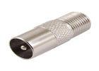 Waterproof RF Coaxial Connectors For TV , Female F Type Compression Connector