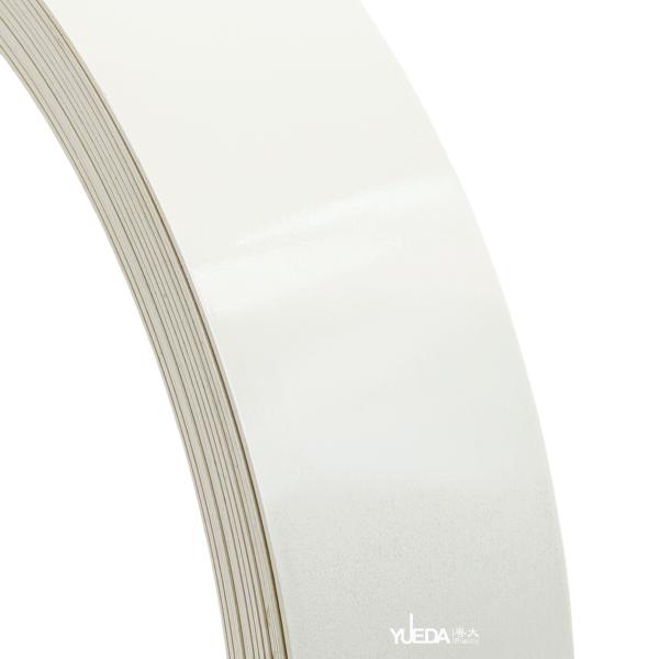 A0373 White Silver Shimmer High Gloss PVC Edge Banding Strip - Furniture Edge Trim for Cabinets, Wardrobes & Woodworking Projects