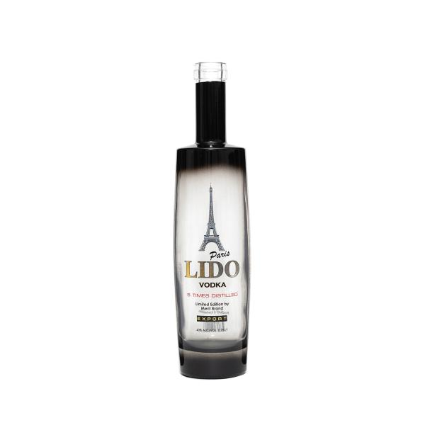 700ml 750ml 1 Liter Custom Rum Alcohol Bottles with Cork Stopper in Super Flint Glass