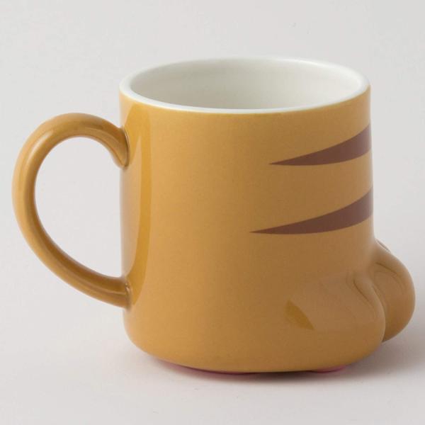 Custom Cute Dolomite Ceramic Animal Mug Cat Paw Shape For Coffee Drink
