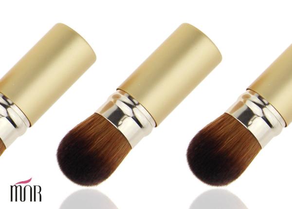 Oral Golden Beauty Blender Loose Powder Makeup Brush / Retractable Blusher Brush