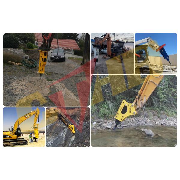 marteau hydraulique de briseur de Yakai CTHB de briseur de roche de la démolition 20CrMo pour l'excavatrice 1-4.5ton