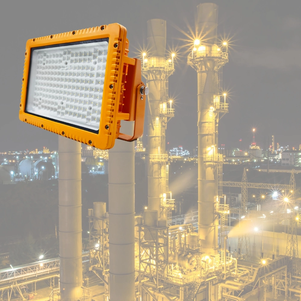 Светодиодный взрывозащитный свет Atex сертифицированный высокопроизводительный алюминиевый корпус ADC12 Зона 1 Зона 2 СПГ-заправочная станция Нефтяная промышленность