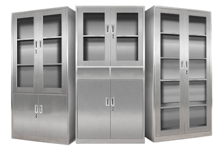 Медицинский шкаф из нержавеющей стали 304 с одностворчатым краном для больницы или лаборатории