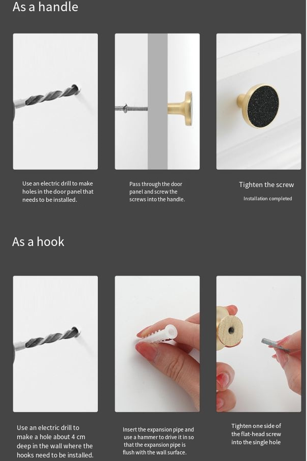 Minimalist Modern Brushed Brass Gold Handle Cabinet Drawer Kitchen Dresser Durable Easy Installation Luxury Wardrobe Door Knob