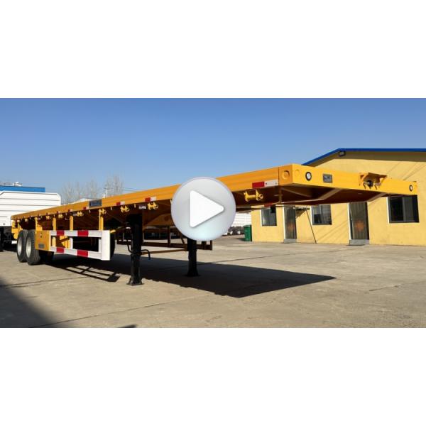 TITAN 2/Tri/3 Axle 20/40/45 Ft Flatbed Semi Trailer for Sale Manufacturers Near Me in Tanzania