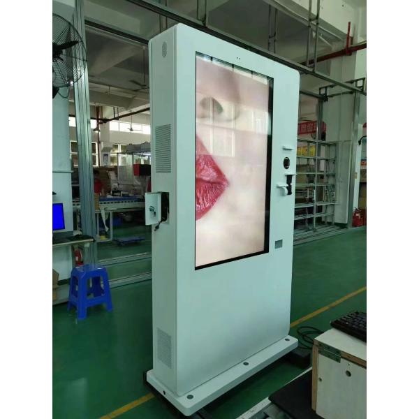 Piso al aire libre de 55 pulgadas que coloca la publicidad video al aire libre de la señalización del LCD Digital