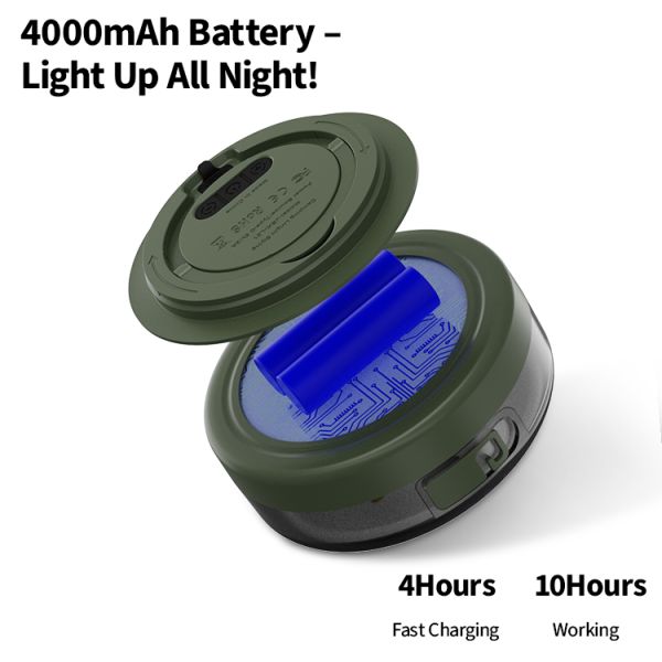LED Light Source Rechargeable Camping Lantern 4.2V Featuring Dynamic Modes and RGB Color Temperature Outdoor Camping Light