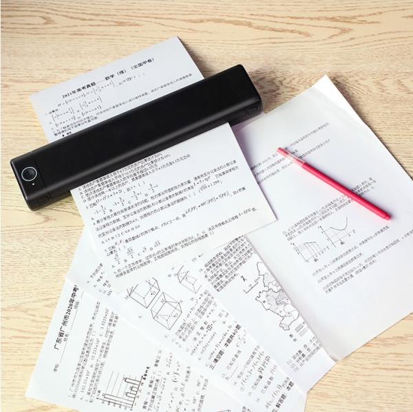 M08F A4 Size Mini Wireless Thermal Printer Mobile With Blue Tooth
