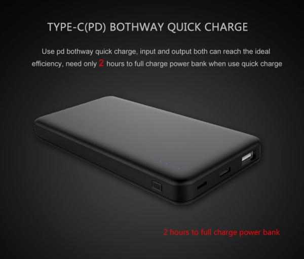 Waterproof IP64 PD 18W cheap price 10000mAh powerbanks fast charge QC3.0