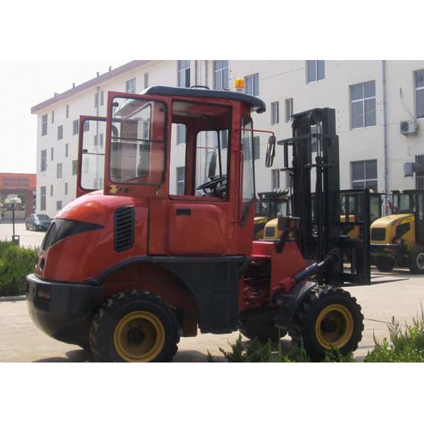 4WD CPCY30 Off Road Hydraulic Industrial Forklift Truck / All Terrain Forklift 3000KG CE