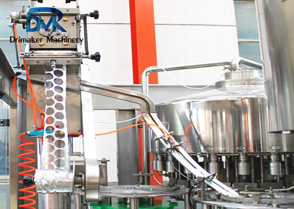 Milk Beverage Liquid Bottling Machine High Filling Accuracy Compact Structure