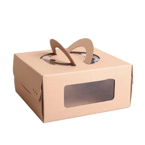 8-дюймовая 10-дюймовая kraft-бумага портативная коробка для сырого торта, коробка для упаковки пиццы, дюриан тысячи слоев универсальная коробка для подарков