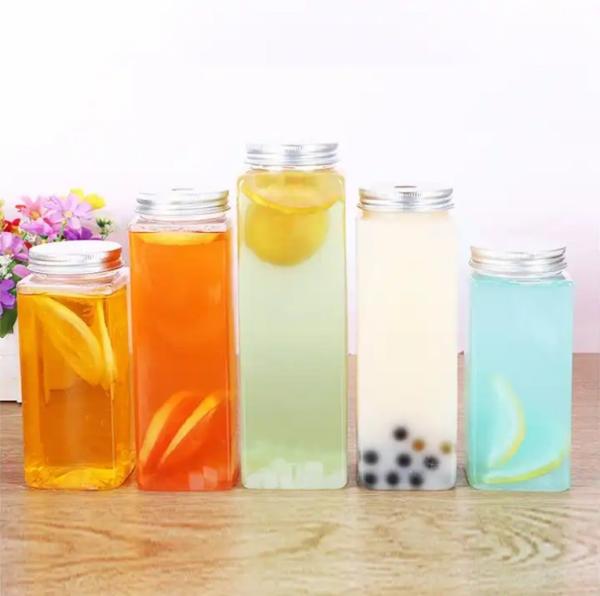 Bouteilles de thé au lait en plastique de taille moyenne pour la personnalisation de la marque