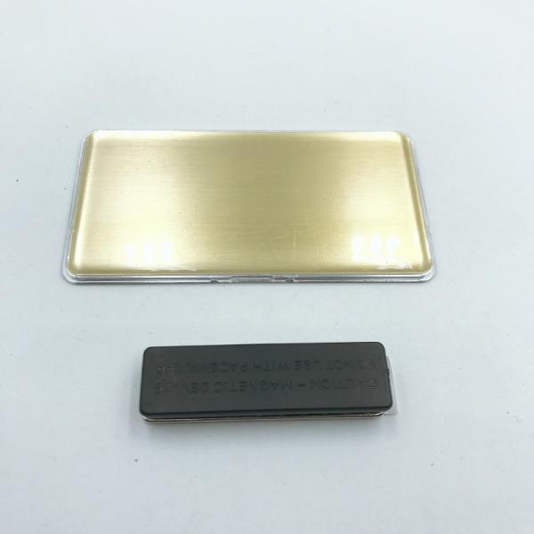 Insignia de nombre magnética plástica 23g/Pc de la cubierta 79x41m m