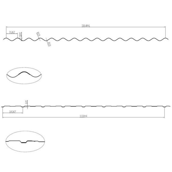 PLC Control Roof Panel Roll Forming Machine With Double Layer Design