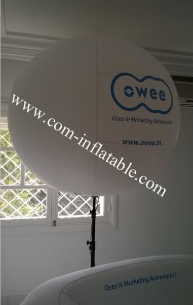 led lighted tripod balloon for public, inflatable stand balloon with customized logo