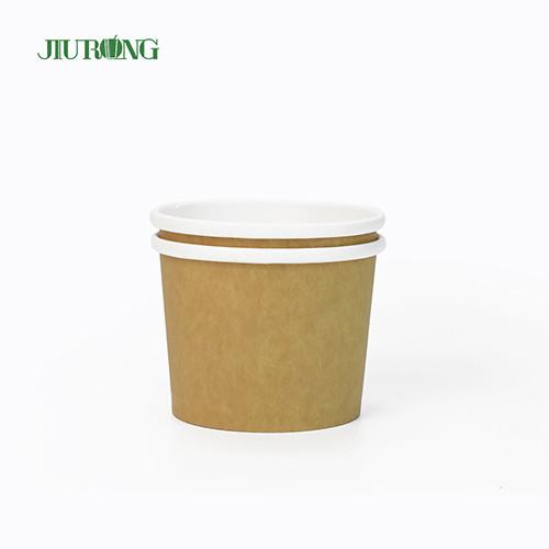 Food Grade Biodegradable Paper Bowl Recyclable 30 Oz Ice Cream Paper Cup