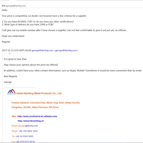 ISO9001 Решетка для строительства мебели