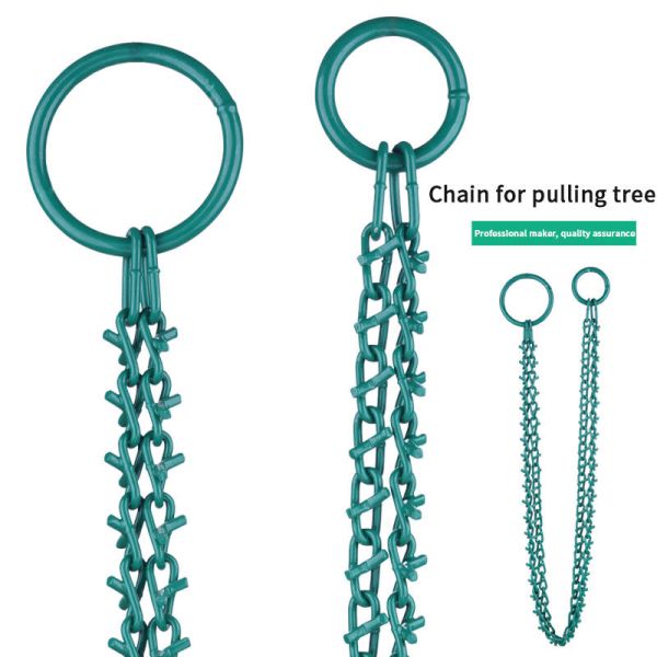 twist link chain with V bars custom steel link chains alloy steel chain for tree